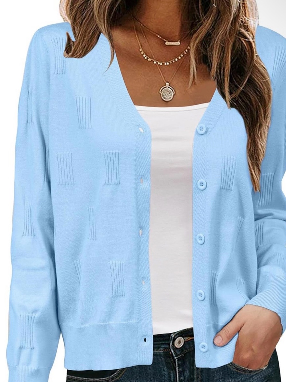 Women's Button-Up Knit Cardigan Sweater